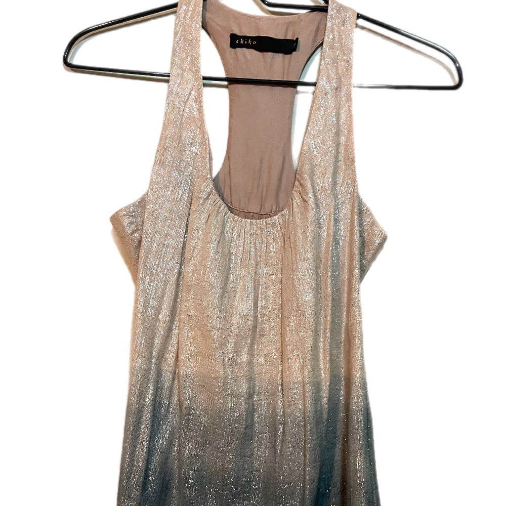 Akiko racer-back, shimmery, gradient shirt